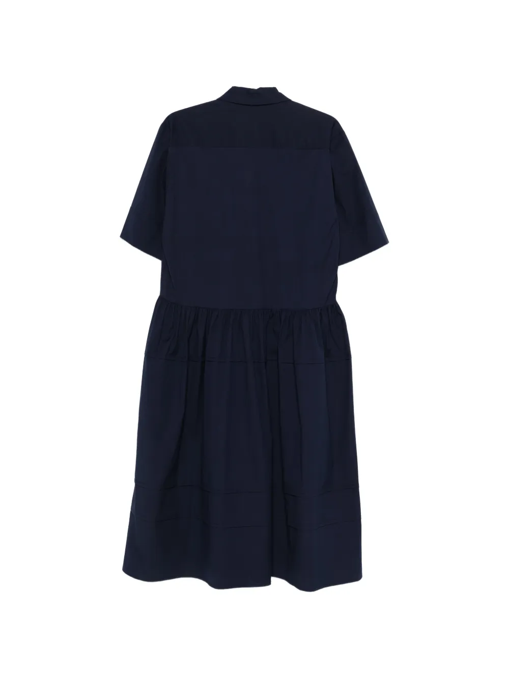 Semicouture Jurk met polokraag Blauw