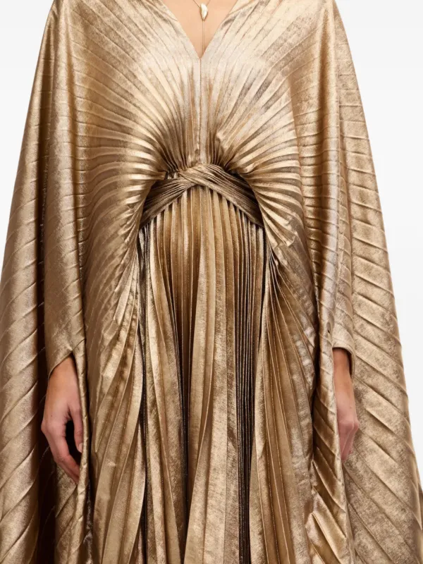 acler dress gold Women's Anslow Maxi - Natural Web Collection: Garden Party