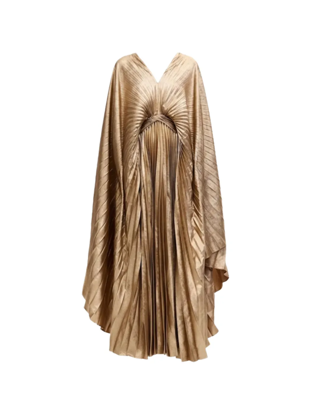 Acler Anslow pleated V-neck maxi dress - Oro