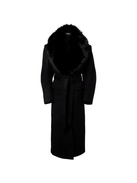 ROTATE BIRGER CHRISTENSEN faux-fur-collar coat