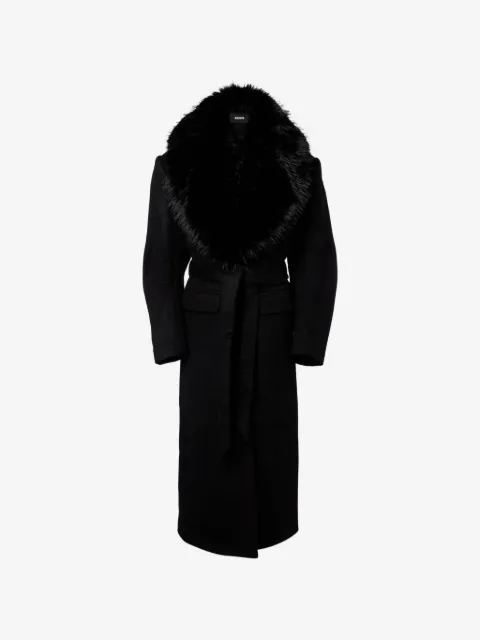 ROTATE BIRGER CHRISTENSEN faux-fur-collar coat