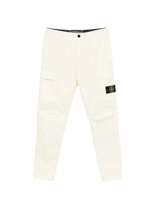Stone Island 3100051 Organic Cotton Stretch Broken Twill 'old' Effect Pants in Neutrals