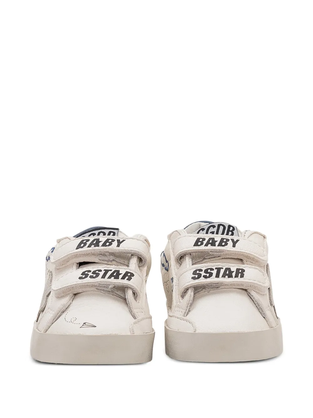 Golden Goose Kids Old School sneakers met wolkenprint Beige