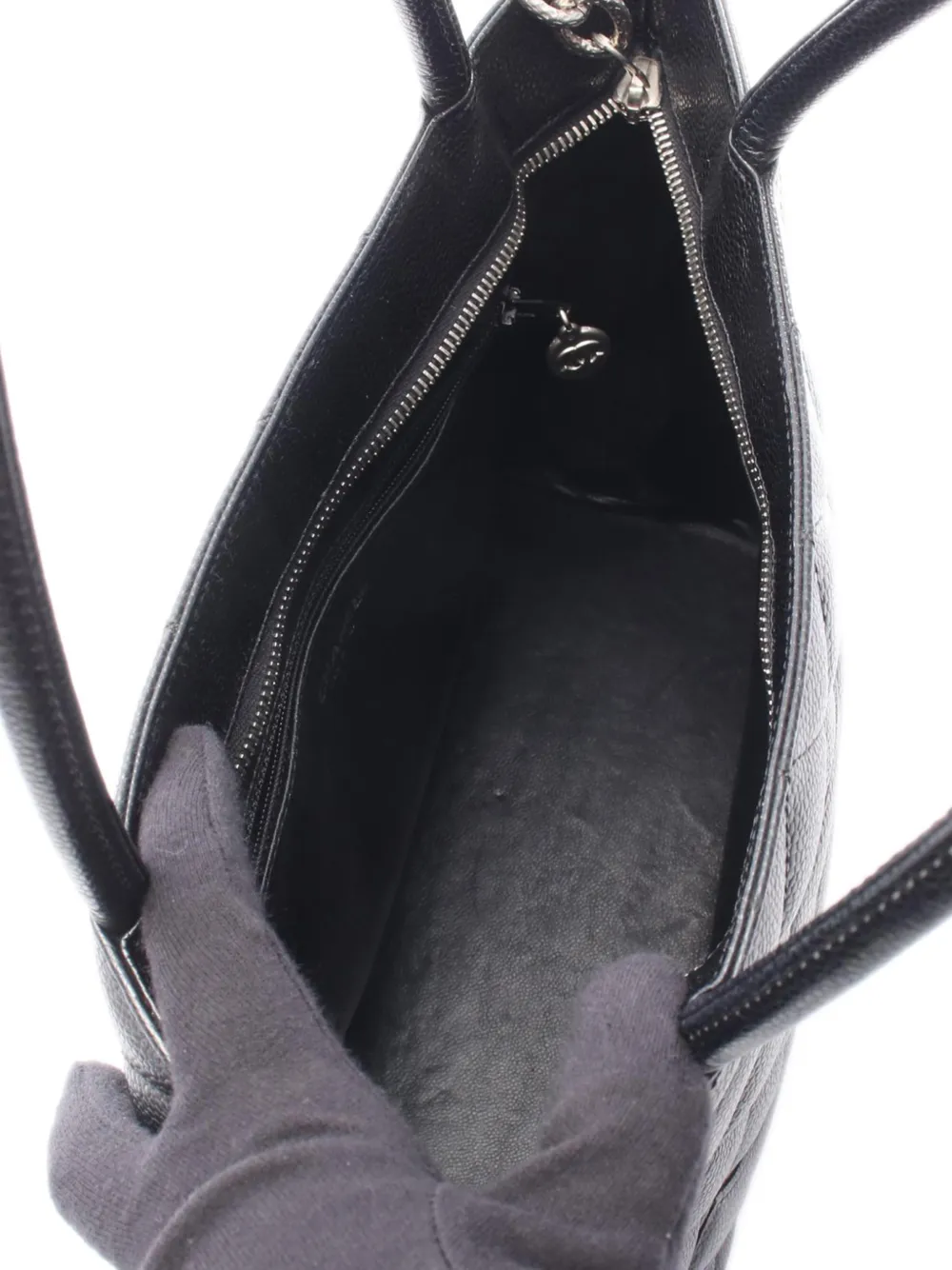 2002-2003 Caviar Medallion Tote Bag