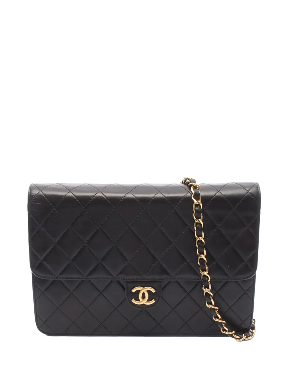 CHANEL Pre-Owned 1997-1999 Medium CC Quilted Lambskin Single Flap shoulder bag - Nero