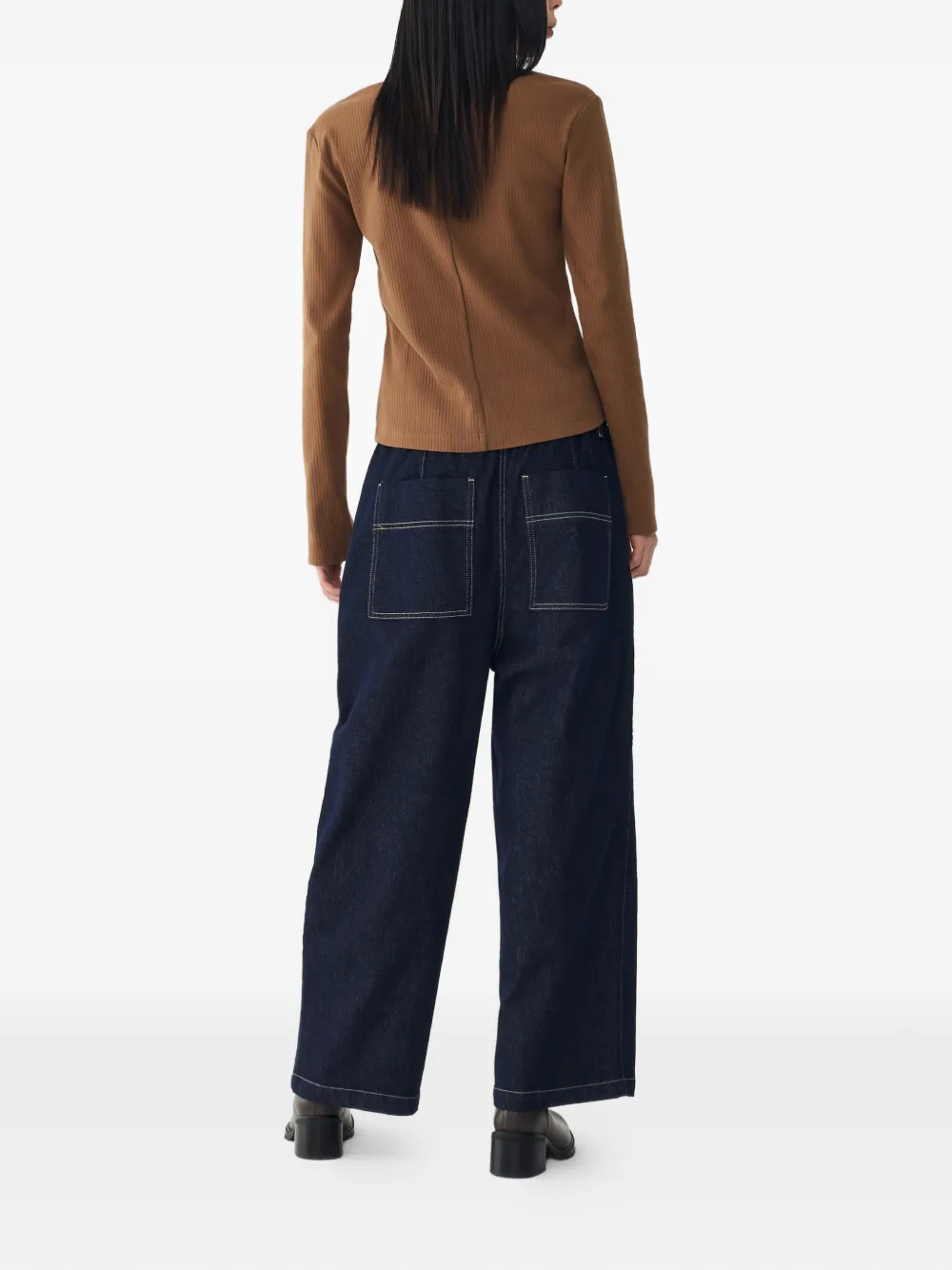 TOMBOY Jeans met contrasterend stiksel Blauw