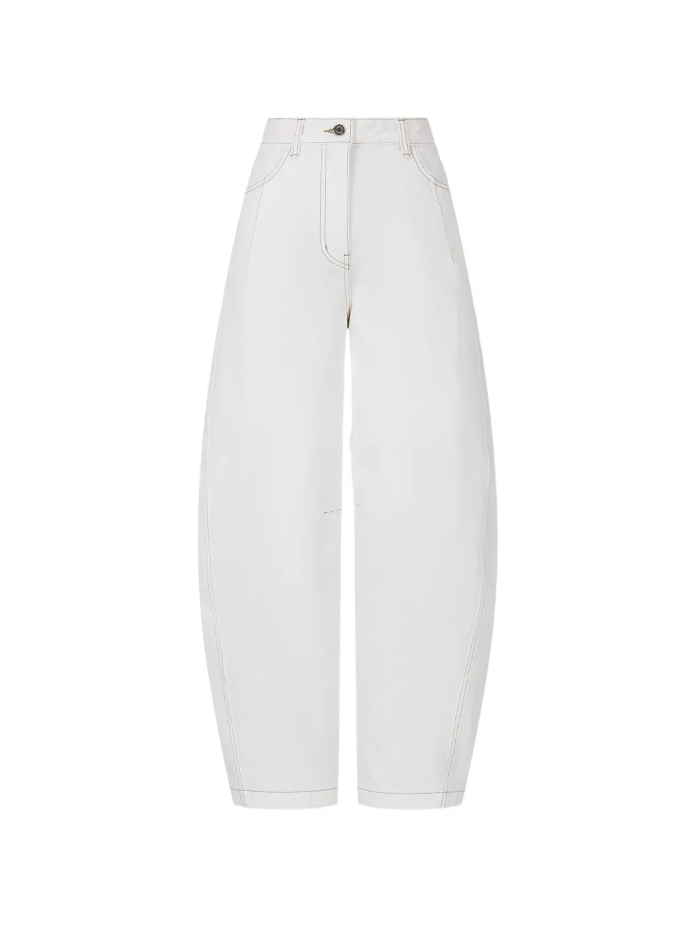 TOMBOY curved-leg trousers - Weiß