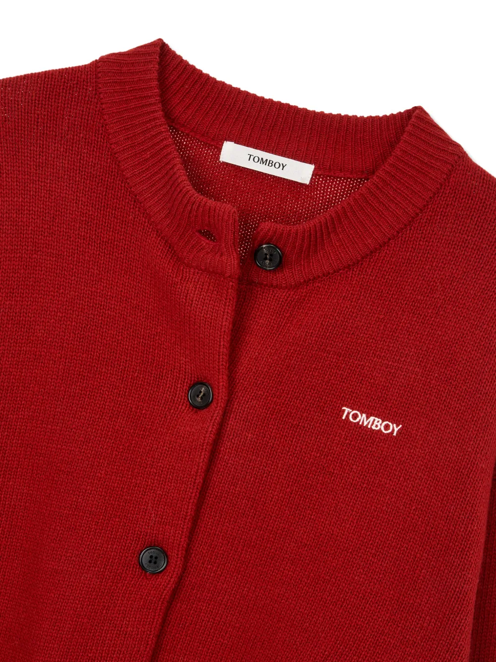  Tomboy Buttoned Cardigan - Red 