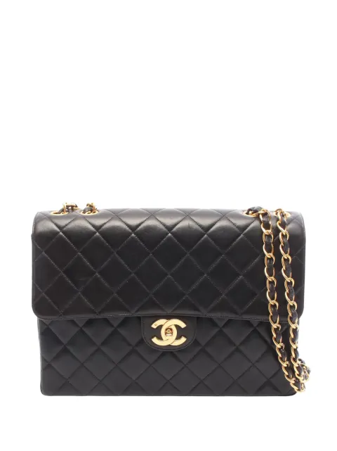 CHANEL Pre-Owned 1996-1997 Jumbo Classic Lambskin Single Flap shoulder bag