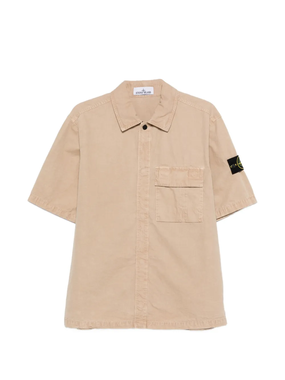 Stone Island chest-pocket short-sleeve shirt - Neutrals