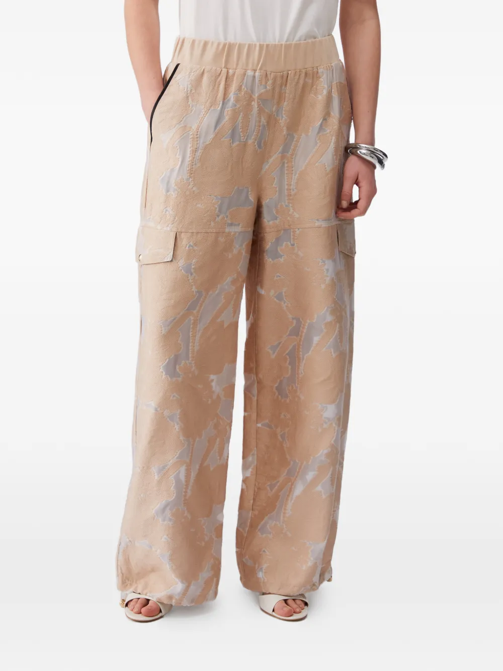 Jacquard Side-Pocket Trousers