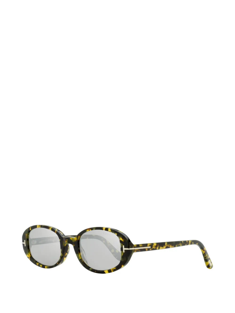 TOM FORD Eyewear Iggy zonnebril met ovalen montuur Bruin