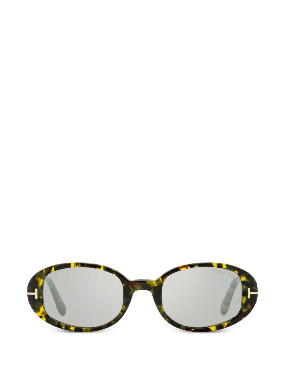 TOM FORD Eyewear Iggy oval-frame sunglasses - Marrone