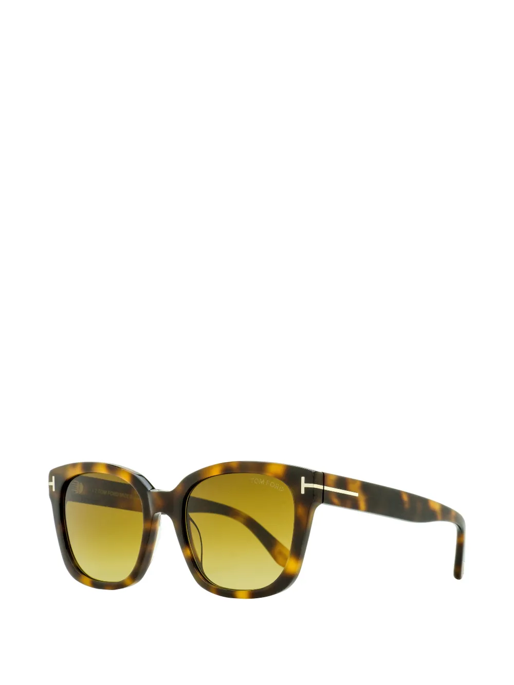 TOM FORD Eyewear Zonnebril met rechthoekig montuur Bruin
