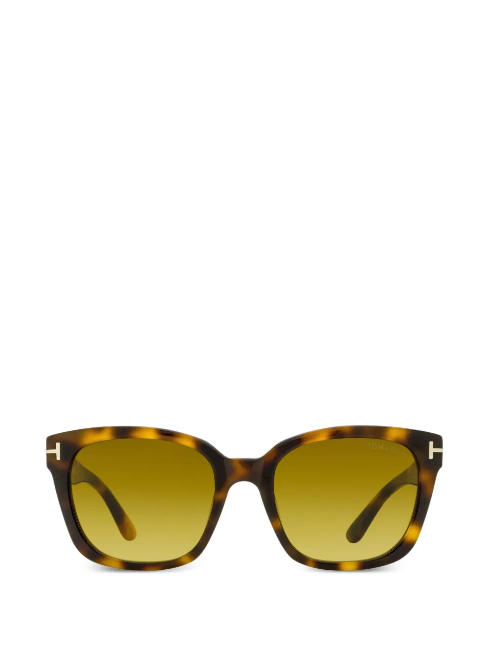 TOM FORD Eyewear rectangle stepped bridge sunglasses - Marrone