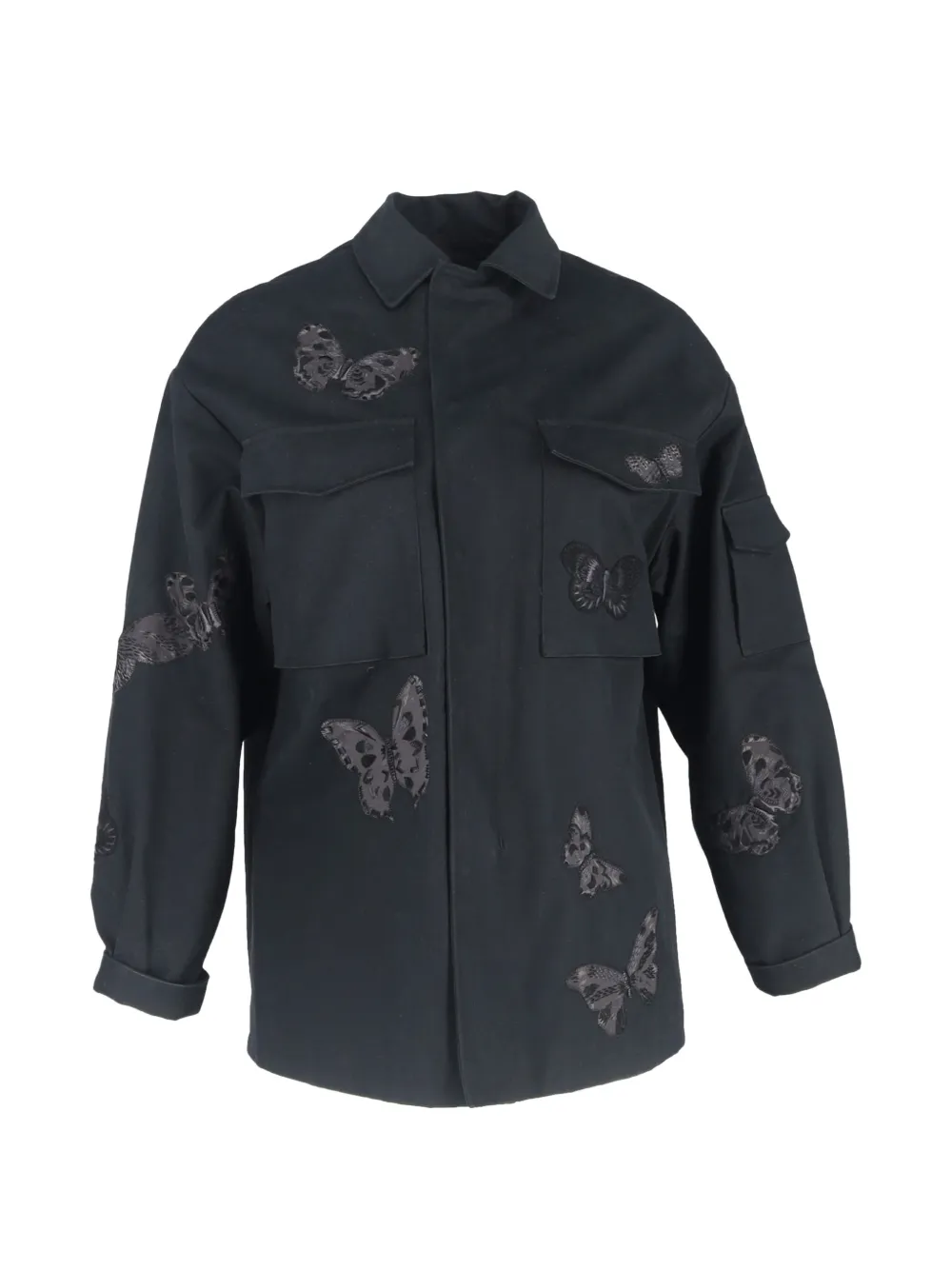 Valentino Garavani Pre-Owned butterfly-detail shirt - Nero