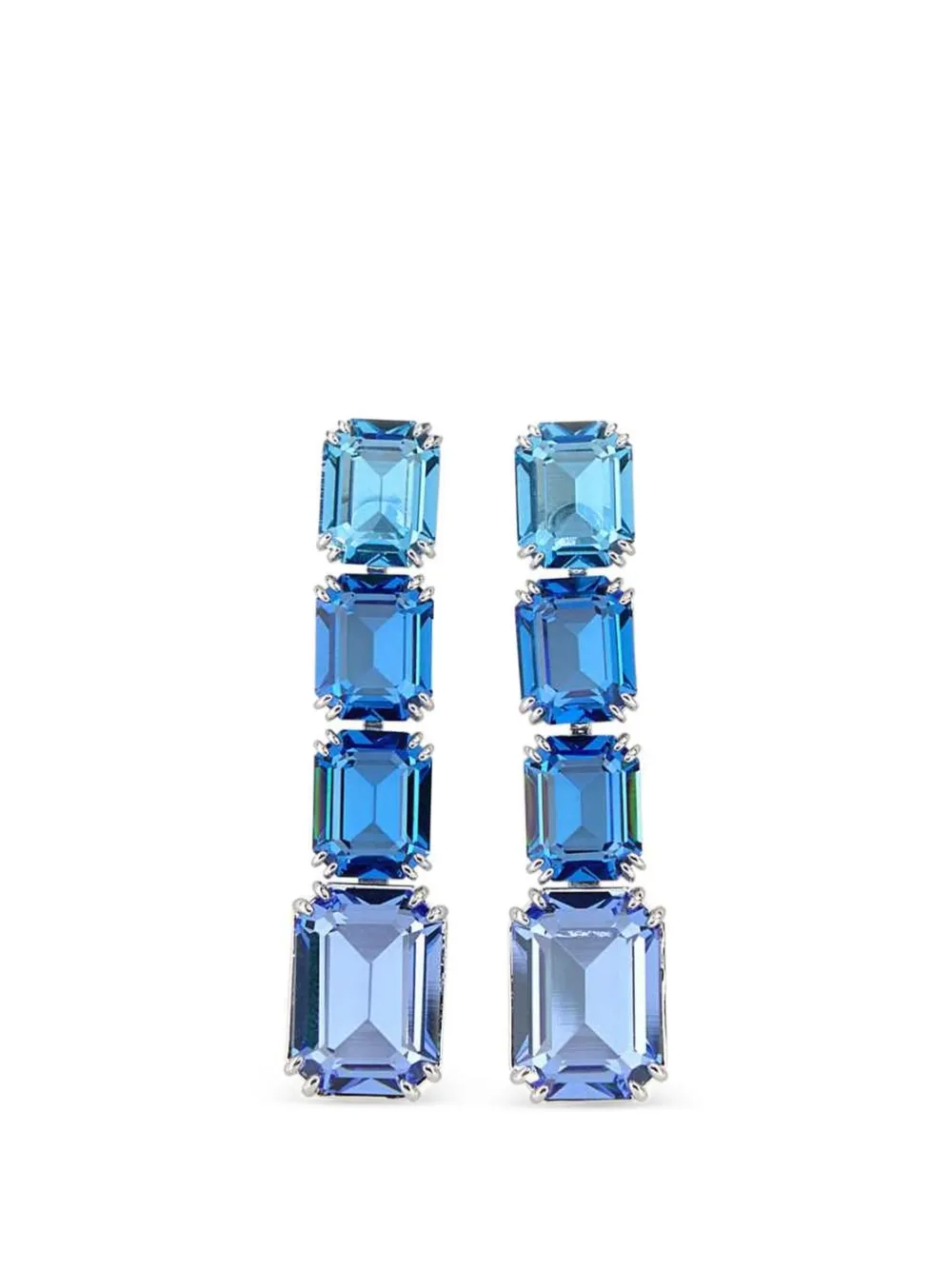 Swarovski Millenia embellished metal earrings - Argento