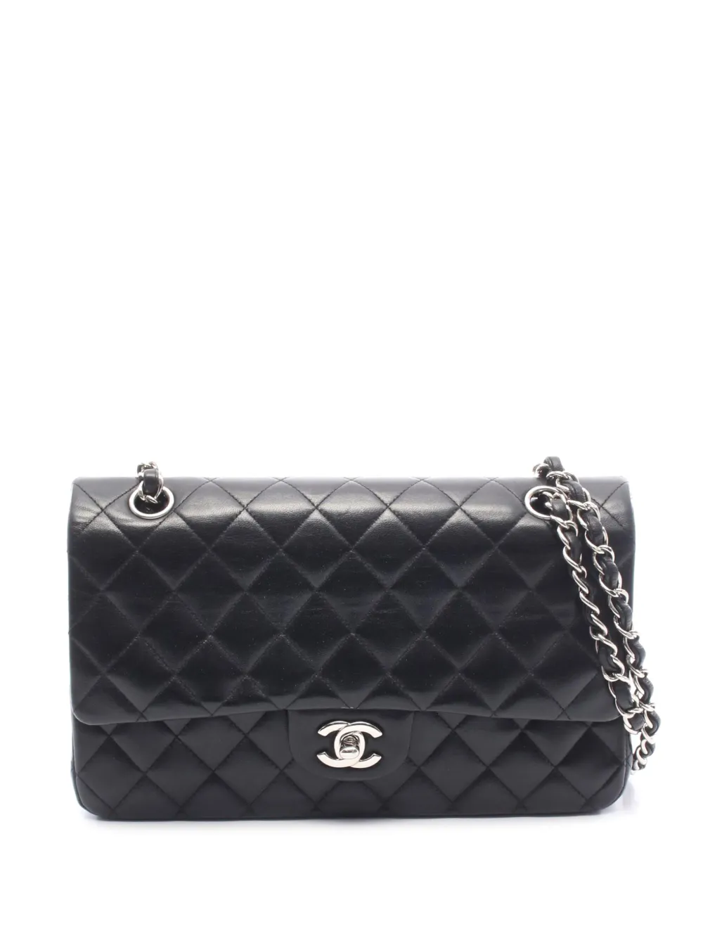 CHANEL Pre-Owned 2009-2010 Medium Classic Lambskin Double Flap shoulder bag - Nero