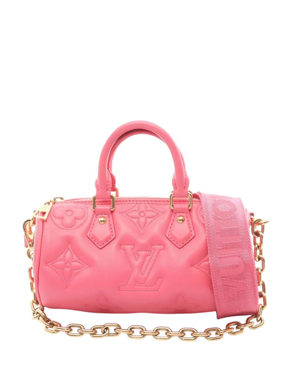 Louis Vuitton Pre-Owned 2021-2026 Monogram Calfskin Bubblegram Papillon BB satchel - Rosa