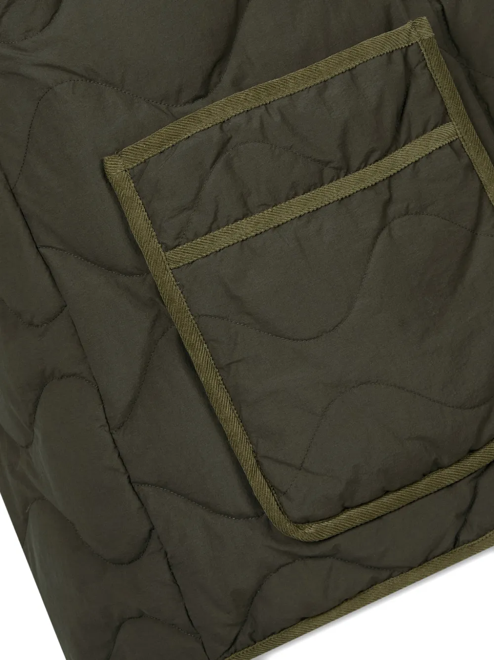 TOMBOY Donsjack met houtje touwdetail Groen