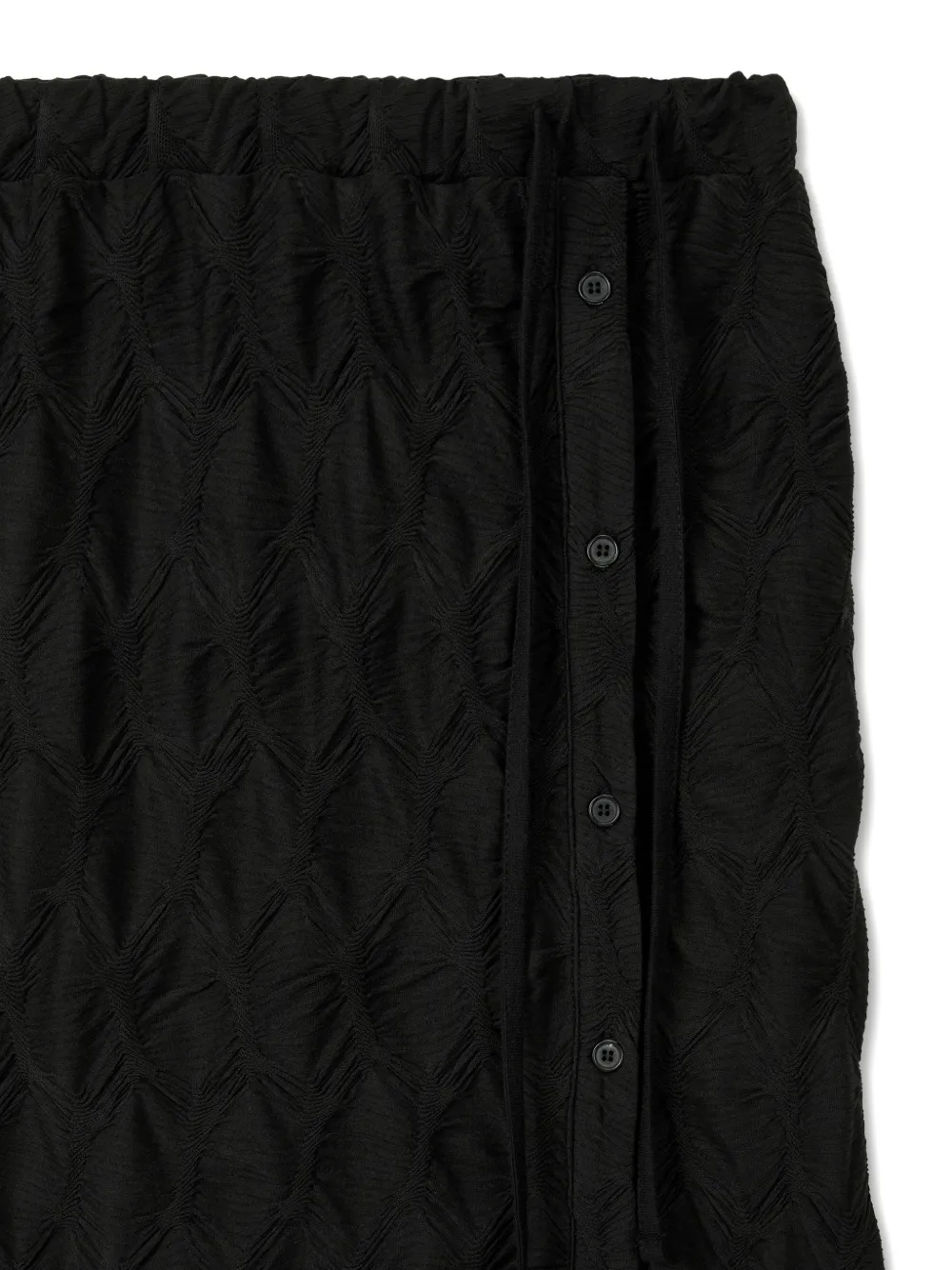 TOMBOY Kokerrok met knoopdetail Zwart