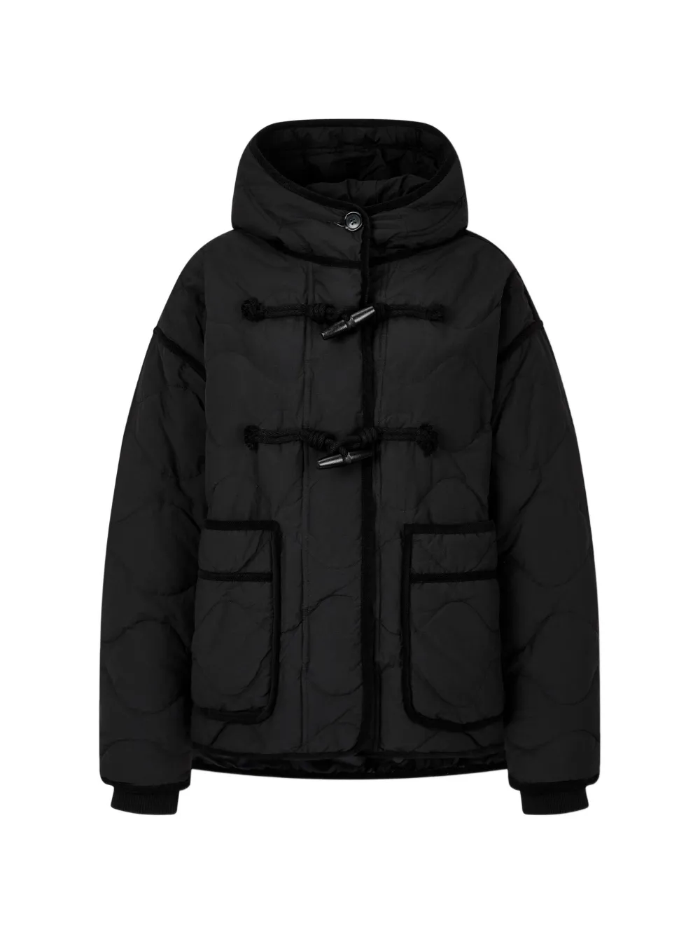 TOMBOY Steppjacke mit Knebelverschluss - Schwarz