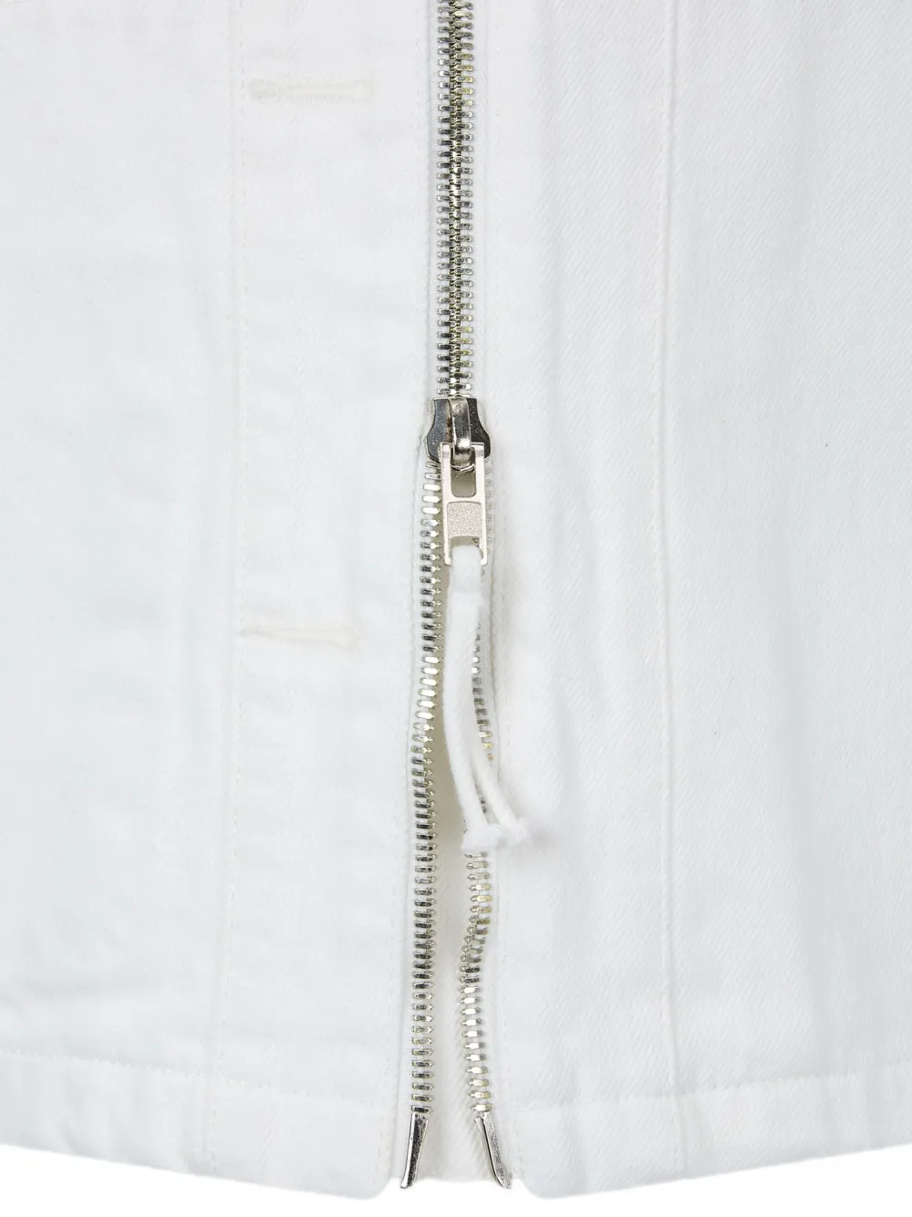 TOMBOY Denim jack met contrasterende kraag Wit