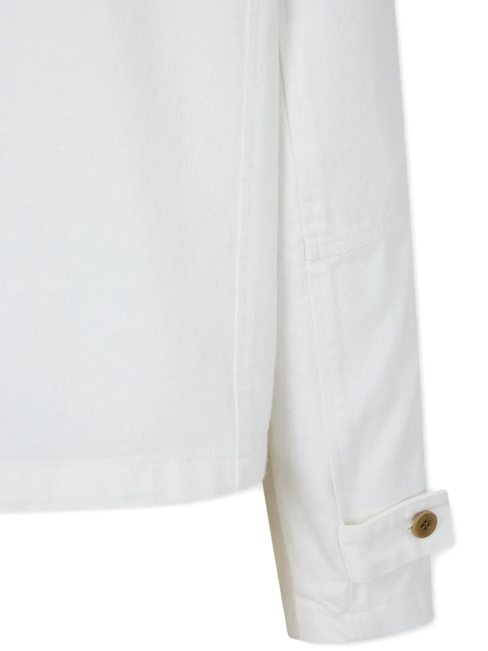 TOMBOY Denim jack met contrasterende kraag Wit