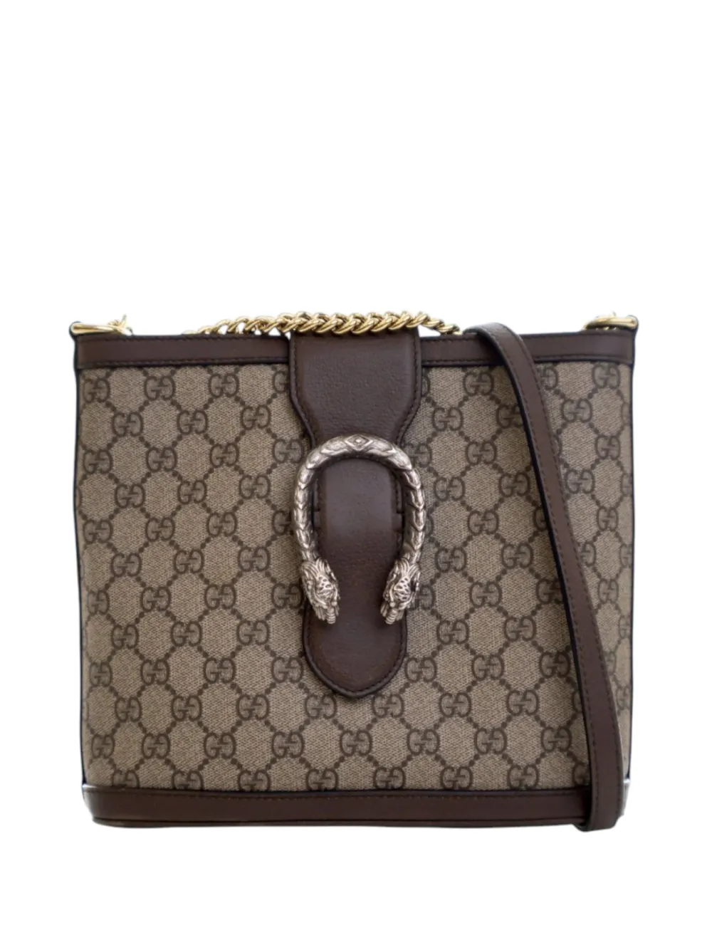 Gucci Pre-Owned 2016-2026 GG Supreme Dionysus bucket bag - Marrone