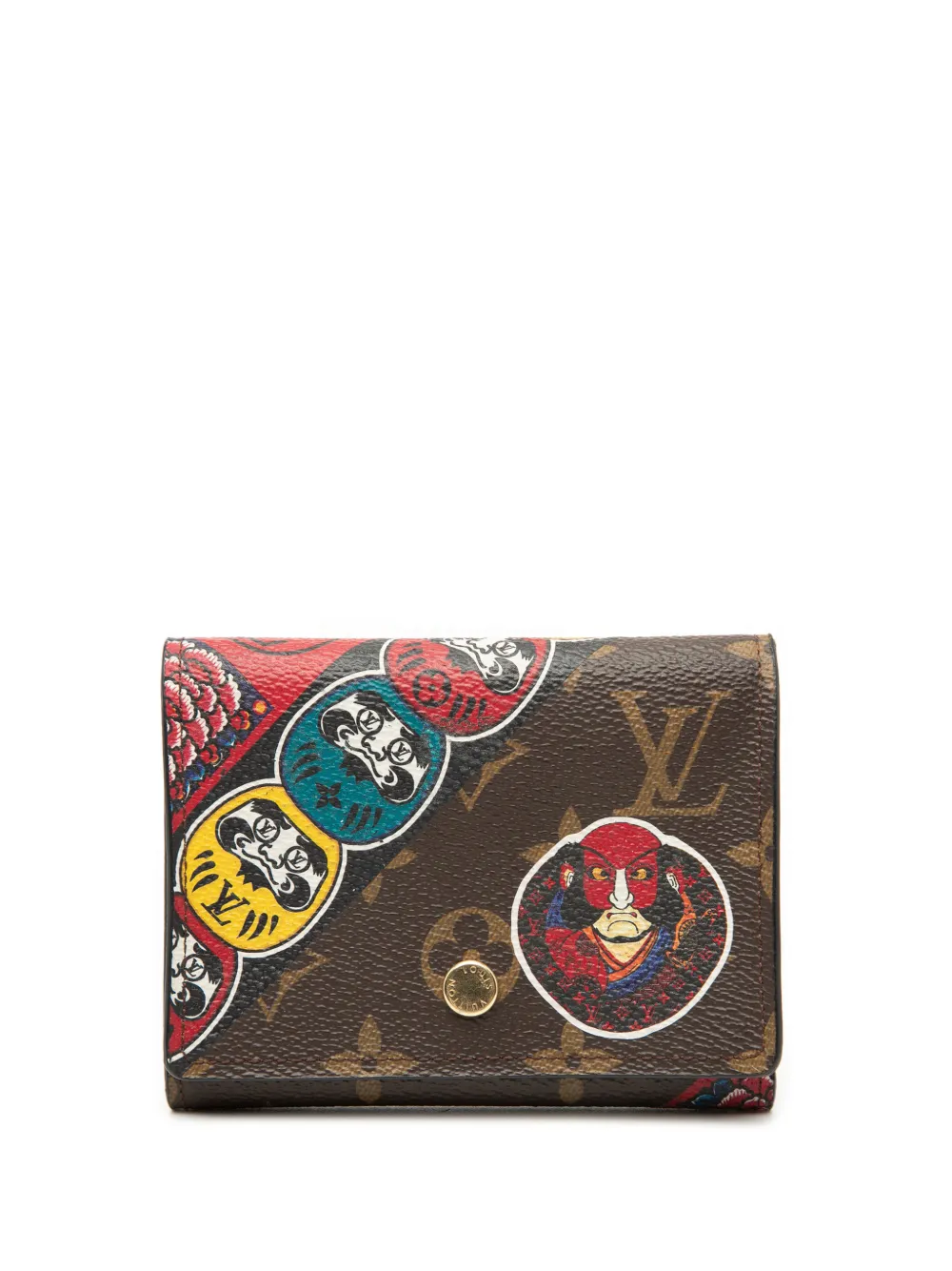 Louis Vuitton Pre-Owned 2017 Limited Edition Kansai Yamamoto Monogram Kabuki Victorine Wallet small wallets - Marrone