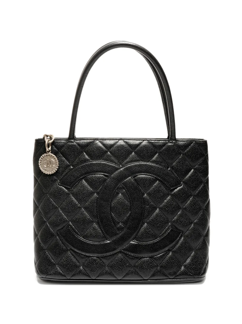 CHANEL Pre-Owned 2000-2002 leather tote bag - Nero