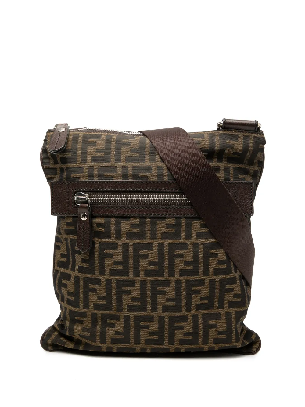 Fendi Pre-Owned 2010-2025 Zucca Canvas crossbody bag - Marrone