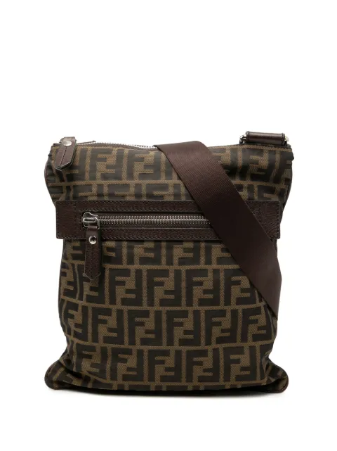 Fendi Pre-Owned Zucca 帆布斜挎包（2010-2025年典藏款）