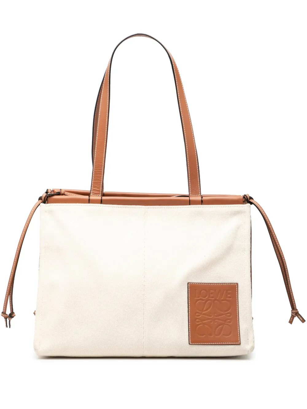 Loewe Pre-Owned 2019 Small Canvas Cushion tote bag - Marrone