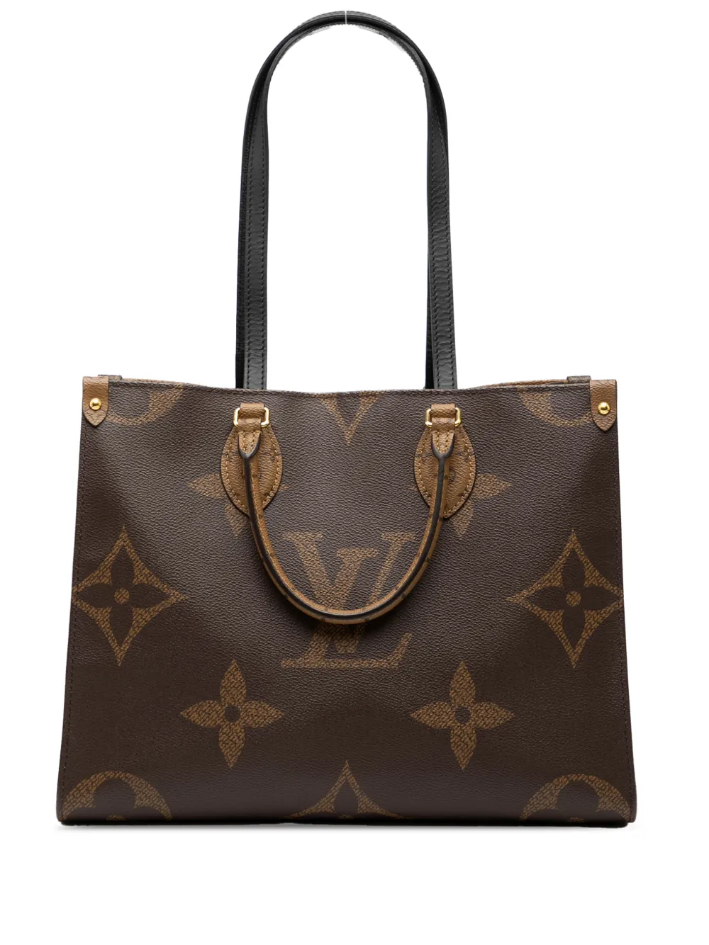 Louis Vuitton Pre-Owned 2021-2025 Monogram Giant OnTheGo MM satchel - Marrone