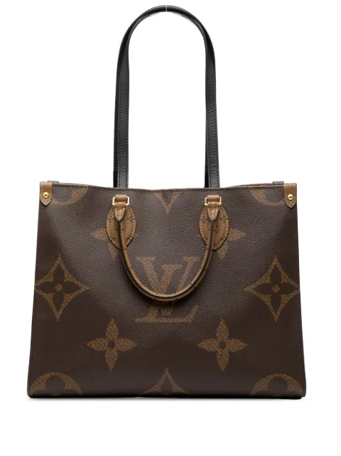 Louis Vuitton Pre-Owned bolsa satchel con monograma Giant OnTheGo MM 2021-2025