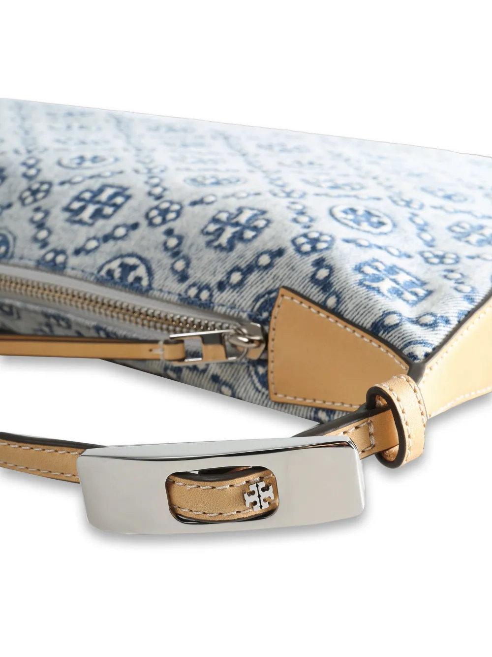 Tory Burch Schoudertas met monogram Blauw