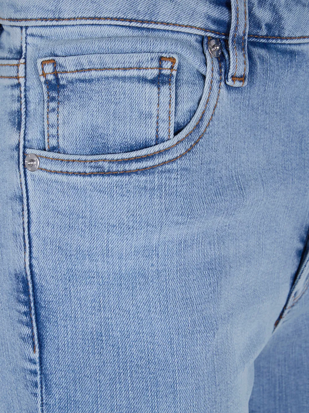 FRAME Jeans met riemlussen en zak Blauw