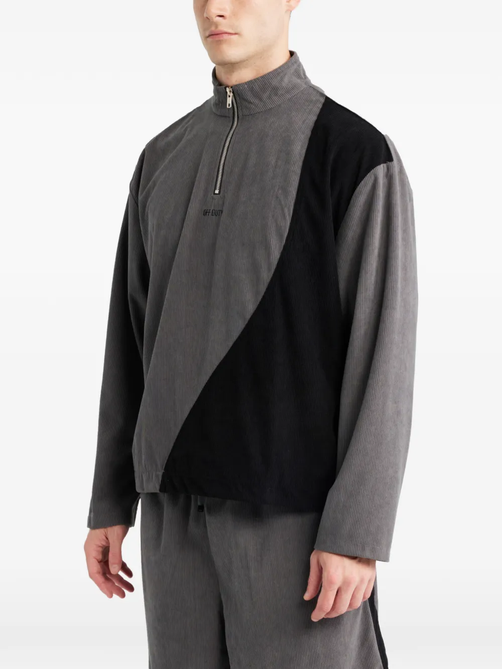  Off Duty Corduroy Pullover - Grey 