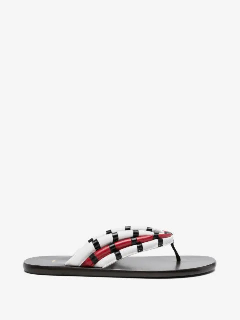 Jude sandalias con tiras a rayas