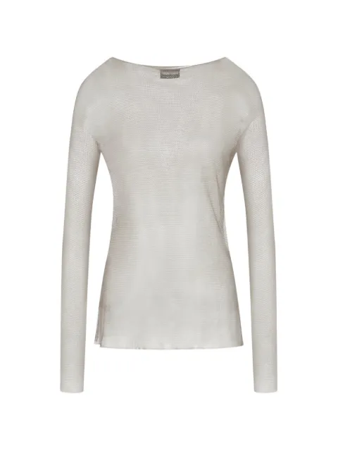 Giorgio Armani long-sleeve mesh top