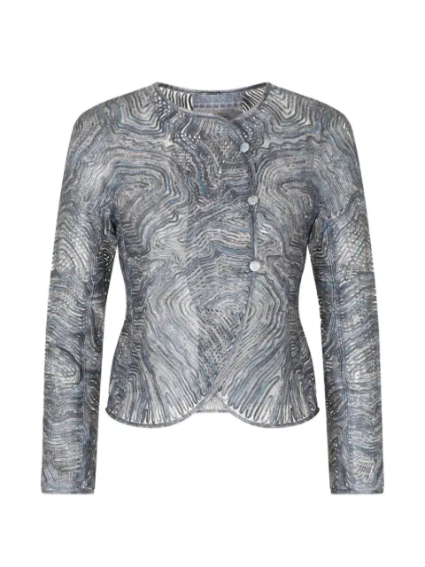 Giorgio Armani chamarra de mezclilla con botones