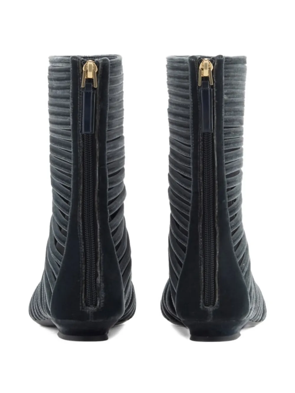 Giorgio Armani zip-fastening ankle boots Grijs