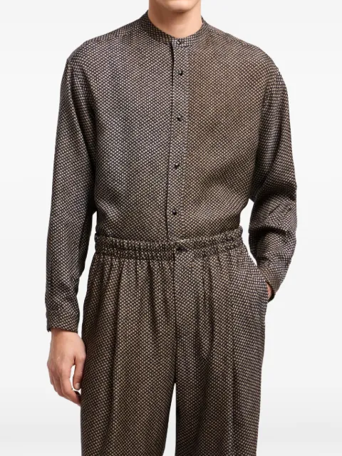 Giorgio Armani printed shirt jacket