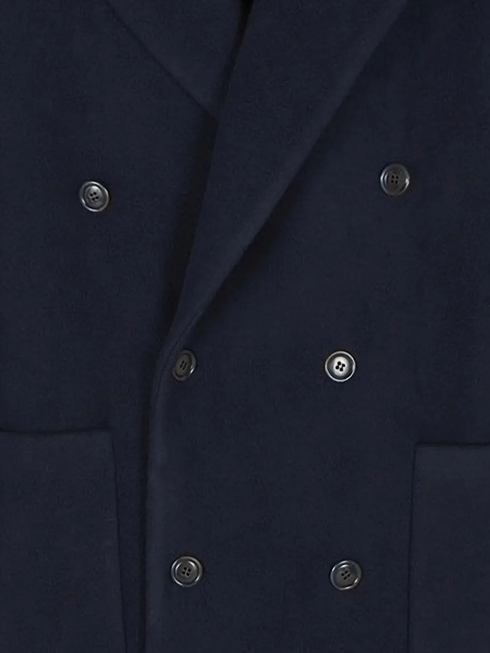 Giorgio Armani Mantel met dubbele rij knopen Blauw