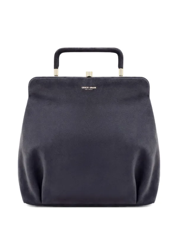 Giorgio Armani Top-handle Tote Bag in Blue