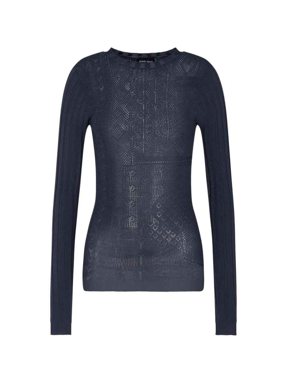 Giorgio Armani long-sleeve sweater - Blu