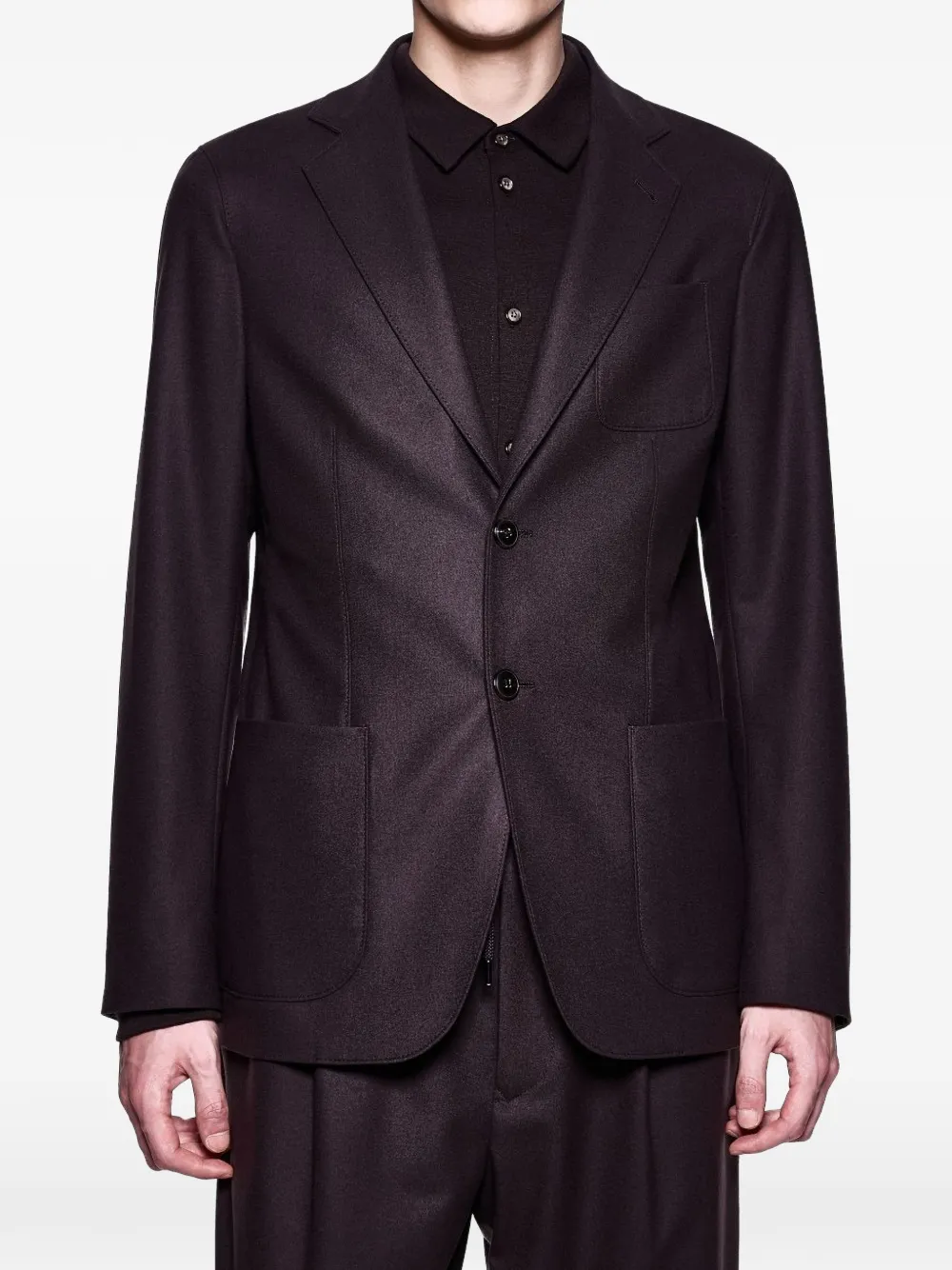  Giorgio Armani Single-breasted Blazer - Brown 