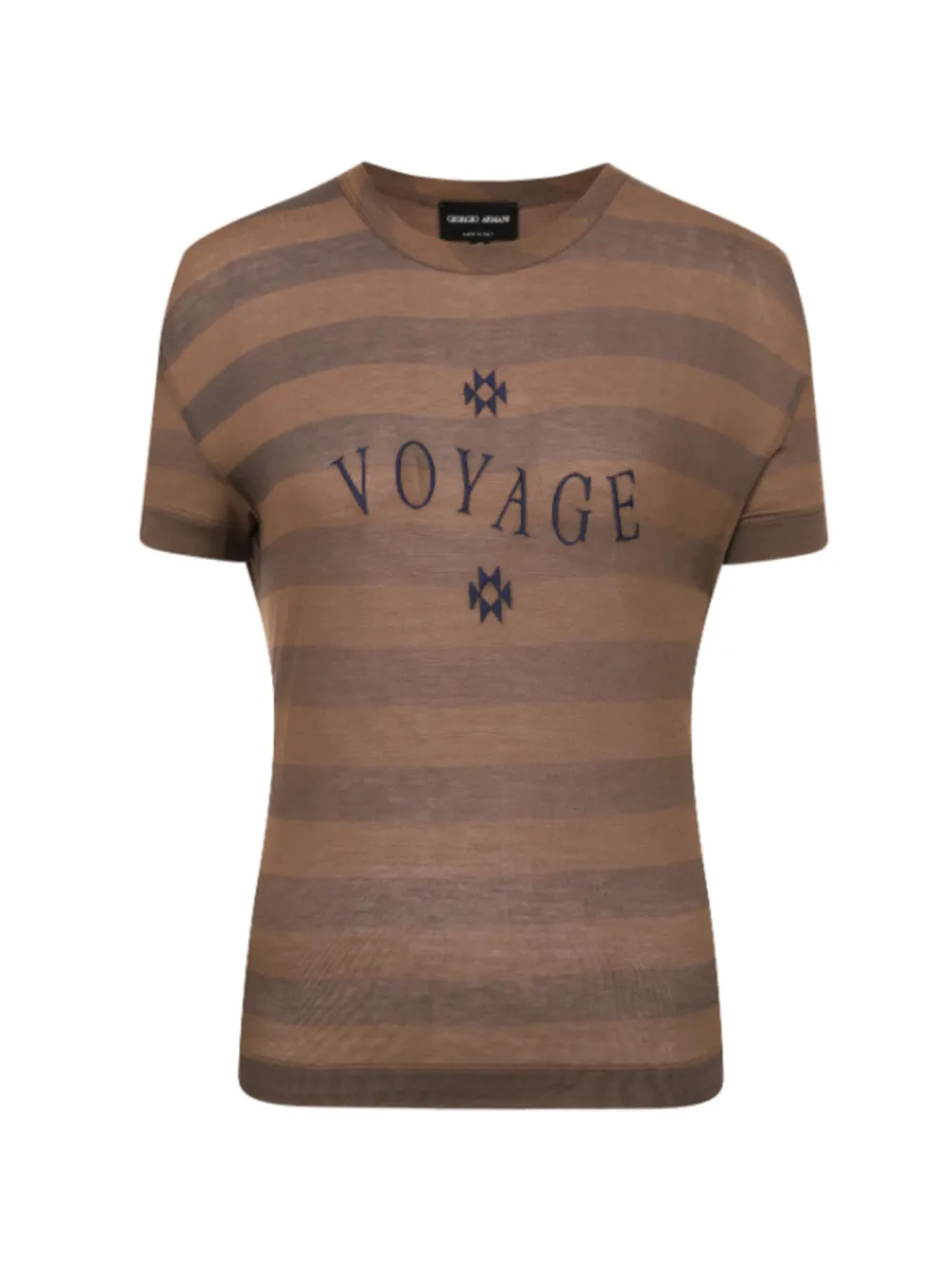 Giorgio Armani T-shirt a righe - Marrone