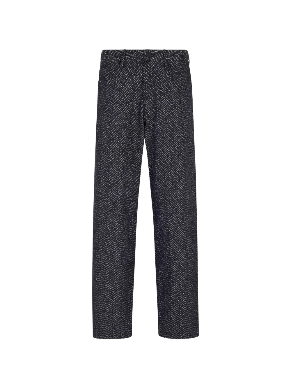 Giorgio Armani chevron-jacquard jeans - Blu